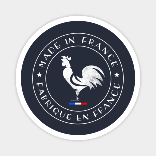 MADE IN FRANCE Gallic Rooster Two Stars Magnet